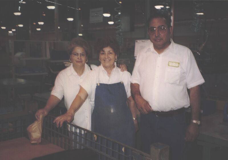 Lucinda with coworkers on the VALEO factory floor