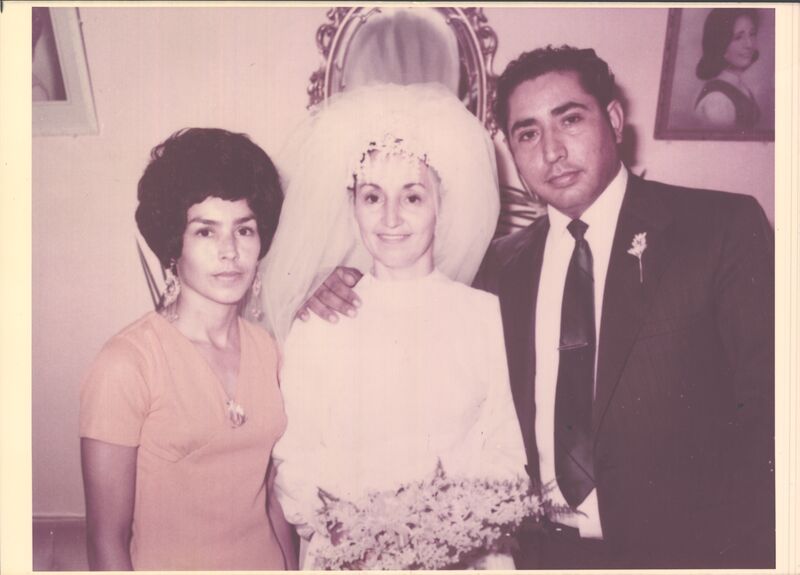 Wedding photo &mdash; Lucinda and Albino Sr. with family